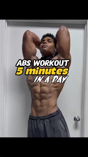 Try this 5 minute abs workout #homeworkout #absworkout
