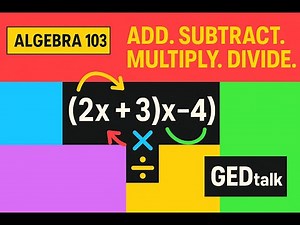 Algebra 103 Add, Subtract, Multiply, Divide Polynomials with EXAMPLES and WORKSHEETS!