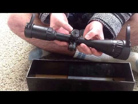 UTG 3-9x40 mil-dot scope w/ Dual Illumination (Red and Green) unboxing