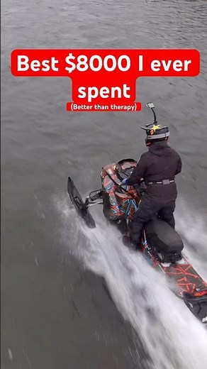 $8000 water snowmobile vs real jet ski #shorts #comparison #gadget