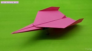 How to make a paper plane easily and step by step is shown in this video tutorial. This paper airplane can fly far. #paperplane #paperairplane #DIYPaperPlane #origamiairplane #HowToMake #Hobby | Entertaining Arts