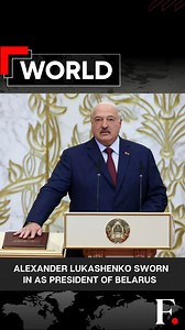 4.4K views · 85 reactions | #FPReels: Belarus: Lukashenko Sworn In As President For Seventh Term Alexander Lukashenko has taken the oath of office for his seventh consecutive term as president of Belarus, further extending his decades-long rule. The inauguration ceremony, conducted in Belarusian, marks another chapter in his leadership, which began in 1994. | Firstpost | Facebook