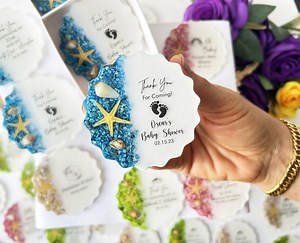 Baby Shower Favors, Baby Shower Gift Ideas, Guest Thank You Gift, Baby in Bloom, Epoxy Magnet, Birthday, Unique, Personalized, Girl, Boy - Etsy