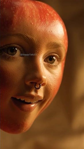 Apple Eats Apple 🍎😱 #asmr #eating #mukbang #viral #apple