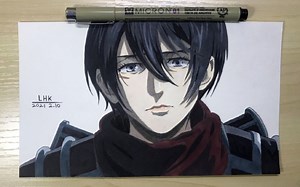 【进击的巨人】4小时手绘三笠 · 阿克曼