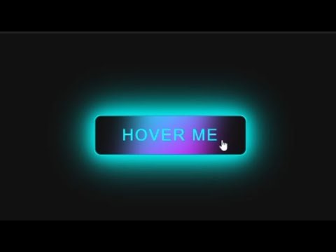 Neon Button Hover Animation Using HTML CSS JS | Glow Effect UI Button 2025