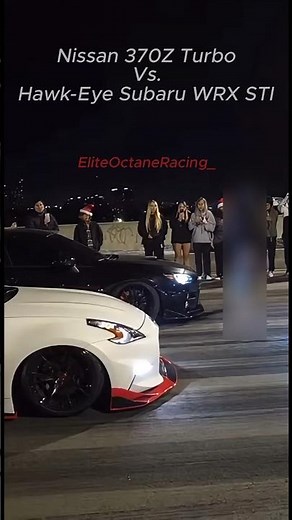 💥 Subaru WRX STI Turbo Awd Vs. Nissan 370z Nismo Rwd💥🏁 #jdm #370z #wrzsti #race #racing #jdmcars