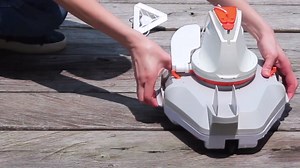 Bestway Flowclear AquaGlide Automatic Pool Cleaning Robot | Robotic Vacuum Cleaner Features Cordless, Rechargeable Battery | Designed for Flat-Bottom Above Ground and Inground Swimming Pools