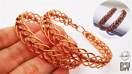 How to make bracelet at home with wire | Unisex braided jewelry