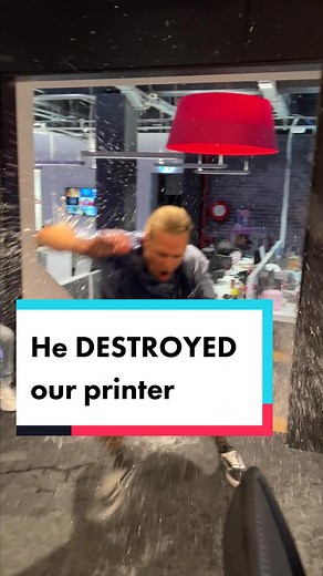 Beau Ryan Funny Moments: Printer Destruction Prank