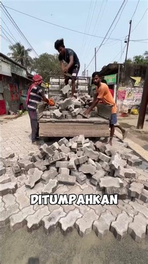 Super Fast Paving Road Construction by Hand!