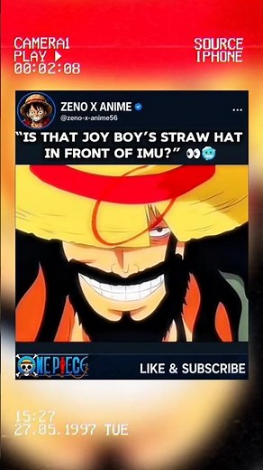 “Is That Joy Boy’s Straw Hat in Front of Imu?” 👀🥶#onepiece #luffy #joyboy #imu #shanks #roger
