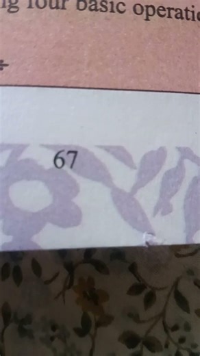 I found 67 in my math book this is creepy
