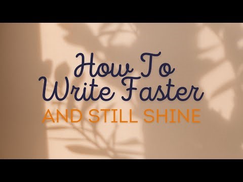 Write Faster: Stop Editing While You Drive (3 Passes to Speed)