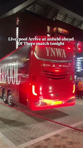 THE RIVAL IS REAL! 🔥 Liverpool Team Bus Arriving at Anfield for League Cup Showdown!