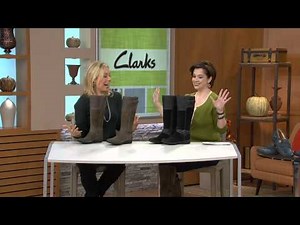 Clarks Tall Shaft Suede Boots - Whistle Woven with Jacque Gonzales