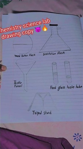 chemistry science lab drawing copy #chemistry copy😈😈😈😈