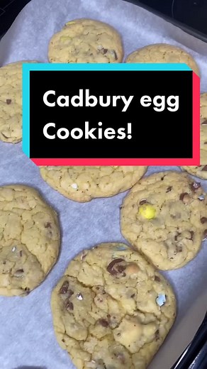 4 ingredients and a 💥! Cadbury Cookies! #homecook #recipes #cookies