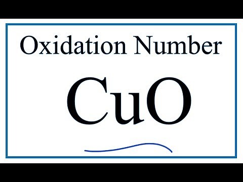 How to find the Oxidation Number for Cu in CuO | Copper (II) oxide