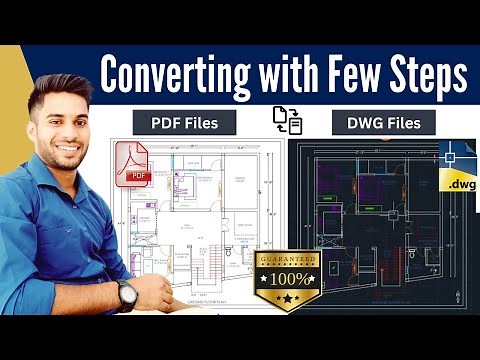 PDF to CAD file in AutoCAD | 100% Seamless working