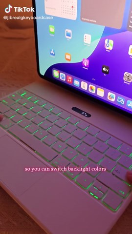 Keyboard Case for iPad with Colorful Backlight
