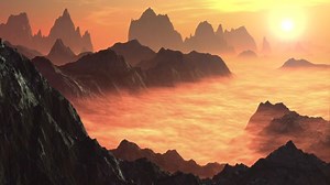 Landscape, Clouds, Mountains. Free Stock Video