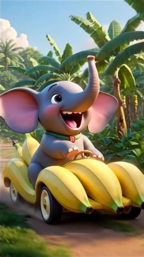 Animals Build Fruit Cars 🚗🍌🍉 | Never Give Up Kids Story #ai #cute #Shorts #viral