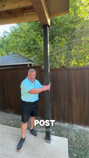 Wrapping posts on the patio