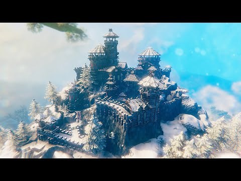 Valheim Mountain Top Castle Showcase