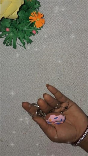 donut 🍩 keychain making with clay #tejuideolagycreative #craft