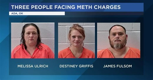 Three arrested in Ada facing a slew of charges