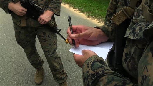 12th MLR Marines Traverse Though the Jungle During a Land Navigation Course at JWTC