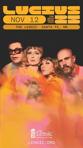LUCIUS NOV 12 | LENSIC voices that defy gravity. serpentine harmonies that earned them spots backing legends (Joni Mitchell, Brandi Carlile, Harry Styles)—now Lucius steps into their own light. "unworldly" - LA Times 🎟️ Tickets on sale NOW at lensic.org | Lensic Performing Arts Center