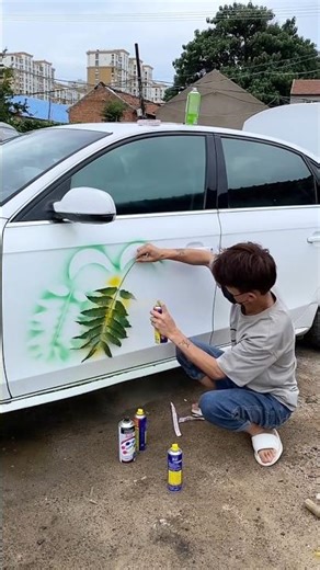 Caught Painting My Car Without Permission 🚗🎨 mini wood toy-wood working art skill #shorts #trending