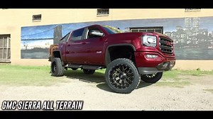 2017 GMC Sierra ----------------------------------------------- Color Match Bumpers Pro Comp 6in Lift Custom Painted Emblems 22x12 Fuel Crush Toyo Open Country | One Stop Shop
