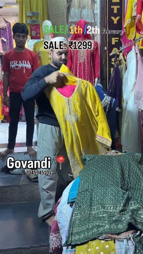 𝗡𝗼𝘃𝗲𝗹𝘁𝘆 𝗙𝗮𝘀𝗵𝗶𝗼𝗻 on Instagram: "Sale 1st & 2nd February | Govandi 📍 Price 1299/- Party wear eid collection Novelty fashion ki taraf se apni bahno k liye Eidi 👈🏻😁"