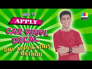 How to Apply CAR VINYL DECAL | DRY APPLICATION METHOD