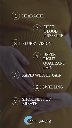 Signs and symptoms of #preeclampsia