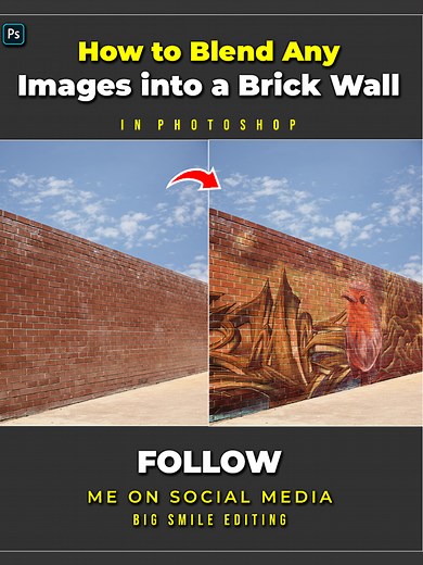 How to Transform an Image on a Brick Wall in Photoshop