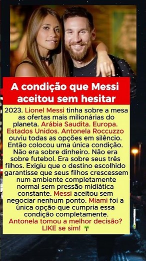 A Condição que Antonela Colocou a Messi antes de Miami que Ele Aceitou Sem Negociar