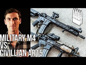 Military M4 vs High End Civilian AR15