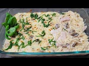 وصفة المعكرونة مع الدجاج بصوص البشاميل Chicken Spaghetti with Béchamel Sauce, Chicken Tetrazzini