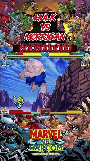 HULK destroys MORRIGAN in Marvel vs Capcom 🟢🦇