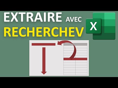 Extraire les données d'un tableau selon une recherche avec RechecheV