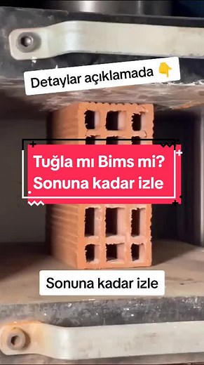 Tuğla mı Bims mi? Basınç Testi