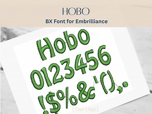 BX Font Alphabet - Hobo Font - 3 Sizes - Instant Download | Stitchfont Designs | Monogram Personalisation | Embrilliance Software - Etsy UK