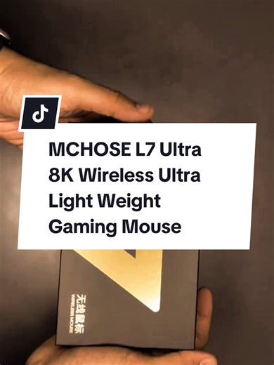 MCHOSE L7 Ultra 8K Wireless Gaming Mouse Unboxed
