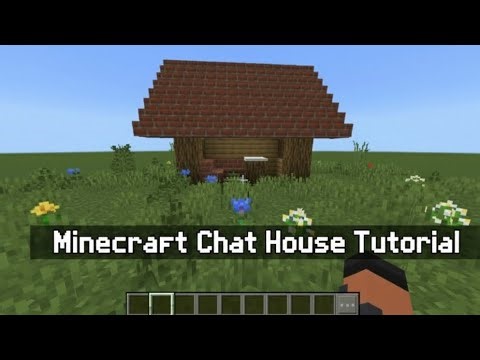 How To Build Chat House 🏠 In Minecraft #minecraft #trending
