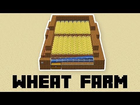 How to Build a EASY Wheat Farm in Minecraft!