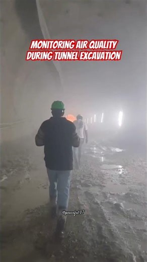 Safety first: Monitoring Air Quality During Deep Tunneling excavation | #nwr #hazardous #tunnel